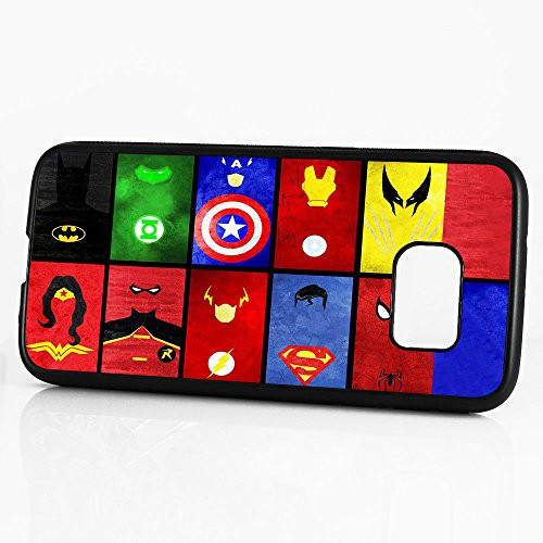 ( For Samsung S7 Edge , Galaxy S7 Edge ) Phone Case Back Cover - HOT10874 Superhero Batman Spiderman Wonderwoman Superman HOT10874