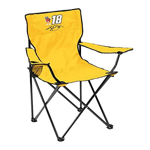 Logo Brands NASCAR Canvas Folding Quad Chair Kyle Busch One Size