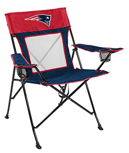 Rawlings NFL Game Changer Large Folding Tailgating and Camping Chair with Carrying Case New England Patriots