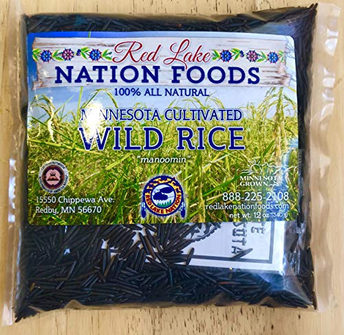 GLUTEN FREE  Red Lake Nation 100  All Natural Minnesota Cultivated Wild Rice 12 OUNCES