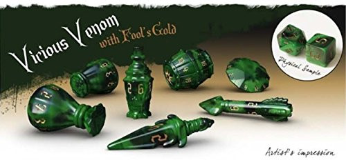 Polyhero Dice The Rogue Set Vicious Venom Dice