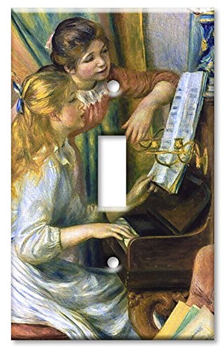 Art Plates - Renoir: Girls at Piano Switch Plate - Single Toggle