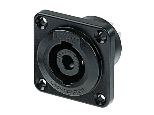 Neutrik NLT4MP BAG 4 Pin PNL MT M Black Speak On