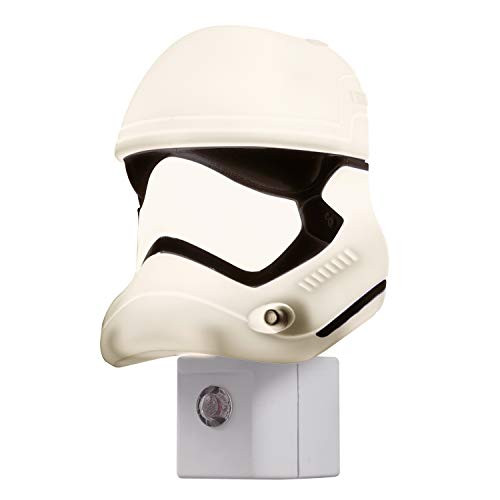 Star Wars Mini Stormtrooper LED Night Light Collectors Edition Plug in Dusk to Dawn Sensor Disney Ideal for Bedroom Bathroom Nursery 44608