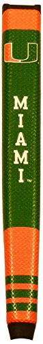 Team Golf NCAA Miami Hurricanes Golf Putter Grip with Removable Gel Top Ball Marker Durable Wide Grip   Easy to Control