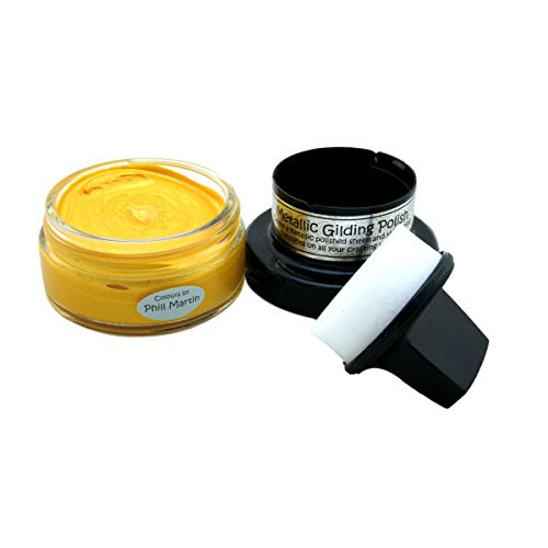 Cosmic Shimmer CSPMMGSUN Metallic Gilding Polish, Bright Sunshine