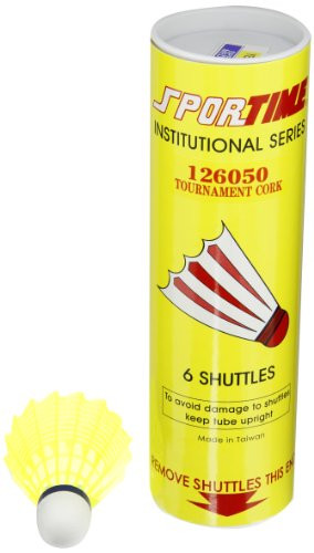 Sportime Badminton Shuttlecocks   Tournament Yeller   Pack of 6   006737
