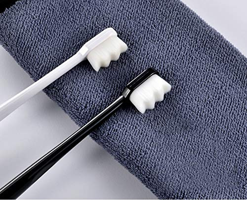 Comfortable Brushing Experience Extra Soft Toothbrush for Sensitive Gums Micro Nano Manual Toothbrush with 20000 Soft Floss Bristle for Gum Care Protect Fragile Gums  1pcs White