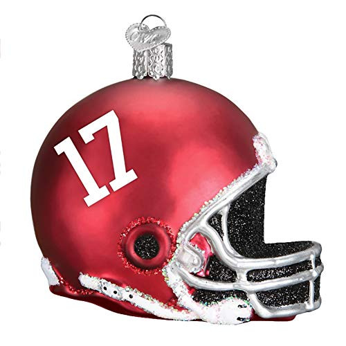 Old World Christmas University Glass Blown Ornaments for Christmas Tree Alabama Helmet