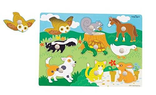 Small World Toys Ryan's Room  Wooden Puzzles - Animals