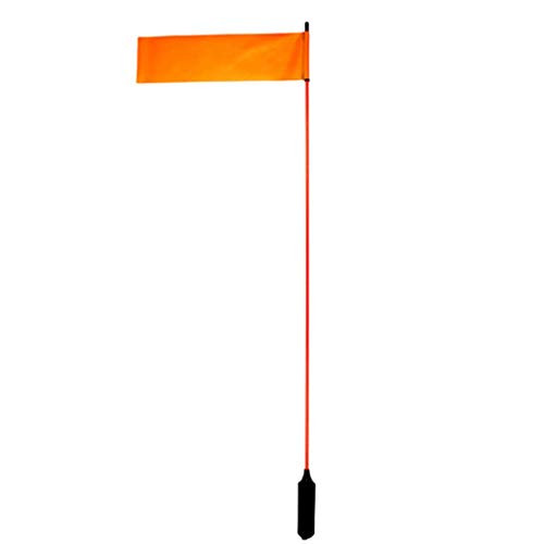 Yakattack VISIFlag 52  tall mast with flag Mighty Mount   GearTrac ready