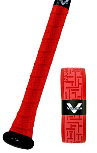 Vulcan V100 RED Bat Grip Bright Red 100mm Bat Grip