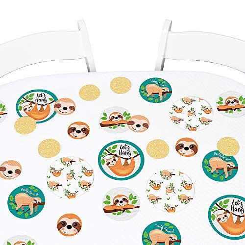 Big Dot of Happiness Let's Hang - Sloth - Baby Shower or Birthday Party Giant Circle Confetti - Party Decorations - Large Confetti 27 Count Big Dot of Happiness Let's Hang - Sloth - Baby Shower or Birthday Party Giant Circle Confetti - Party Decorations - Large Confetti 27 Count