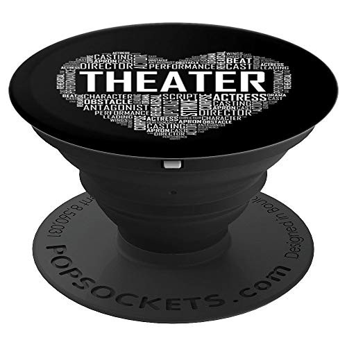 Theater Heart Love Drama Gift for Actor Actress PopSockets Grip and Stand for Phones and Tablets Theater Heart Love Drama Gift for Actor Actress PopSockets Grip and Stand for Phones and Tablets