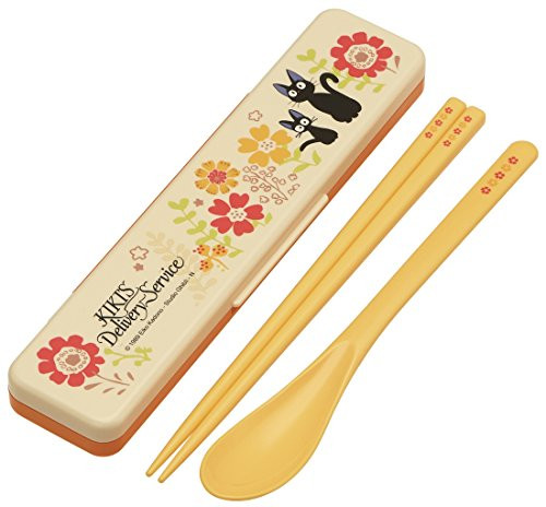 Skater Chopsticks   Spoon w  Case Kiki s Delivery Service Jiji and Gerbera CCS3SA from Japan