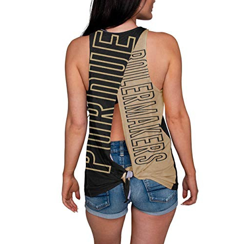 NCAA Purdue Boilermakers Womens Tie Breaker Tank Top ShirtTie Breaker Tank Top Shirt Team Color Large