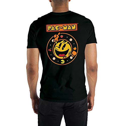 Pac Man Retro Video Game Mens Graphic Tee Large