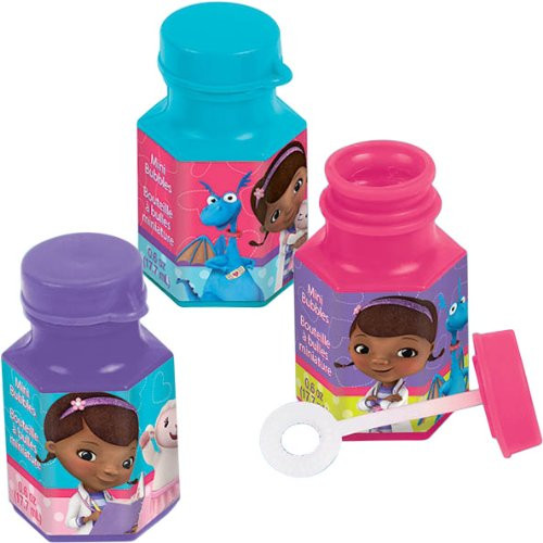 Doc McStuffins Mini Bubbles Birthday Party Toy Favours Pack  12 Pack  Multi Color 6 oz