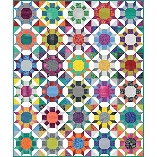 Shimmer Quilt Pattern, Fat Quarter Friendly, No templates and NO Y Seams!, 5 Size Options