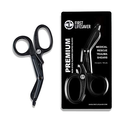 Trauma Shears - Non-Stick Coated Medical Scissors for Nurses, EMT Shears for EMT and Paramedic, Bandage Scissors for Wound Nurses, First Aid Scissors for Emergency Trauma Shears - Non-Stick Coated Medical Scissors for Nurses, EMT Shears for EMT and Paramedic, Bandage Scissors for Wound Nurses, First Aid Scissors for Emergency