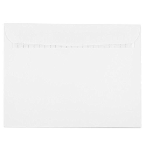 JAM PAPER 9 1/2 x 12 1/2 Booklet Commercial Envelopes with Peel and Seal Closure - White - 25/Pack