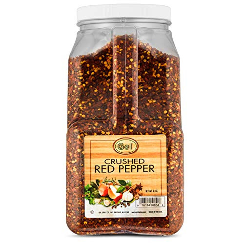 Gel Spice Crushed Red Pepper Chilli Flakes   Bulk Size   4 Pound
