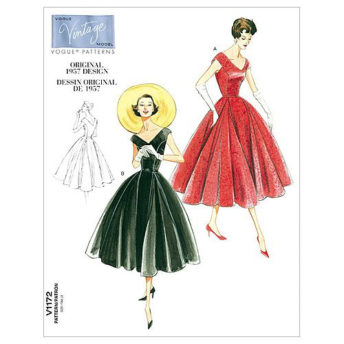 Vogue Patterns V1172 Misses'/Misses' Petite Dress and Belt, Size EE (14-16-18-20)