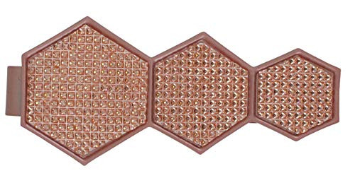 EVIDECO L249446 Metal Geometric Tieback with Magnet Monte Carlo-Copper, Pink