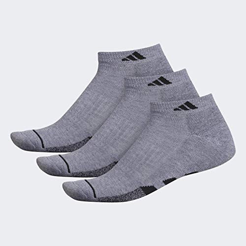 adidas Men s Cushioned Quarter Socks  3 Pair  Grey Heather Grey Heather   Black Marl Black Large  Shoe Size 6 12 adidas Men s Cushioned Quarter Socks  3 Pair  Grey Heather Grey Heather   Black Marl Black Large  Shoe Size 6 12
