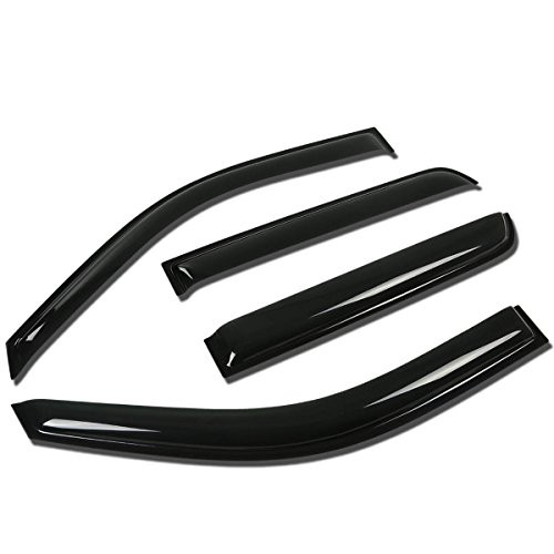 Replacement for Cadillac Escalade GMT900 4pcs Tape On Window Visor Deflector Rain Guard