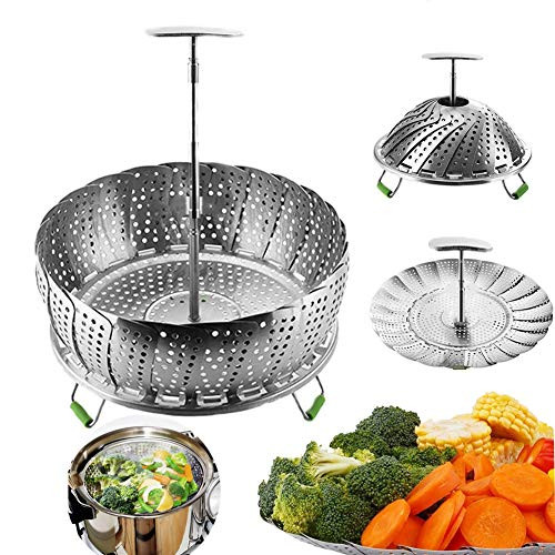 Instant Pot Vegetable Steamer Basket for 6, 8 Quart, Instant Pot Accessories, Stainless Steel Steamer Food, Veggie Steamer Insert for Pressure Cooker, Compatible Steamer Basket Accessories steam Instant Pot Vegetable Steamer Basket for 6, 8 Quart, Instant Pot Accessories, Stainless Steel Steamer Food, Veggie Steamer Insert for Pressure Cooker, Compatible Steamer Basket Accessories steam