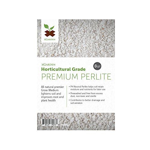 8 Quarts xGarden Horticultural Grade Premium Perlite - Coarse and Chunky