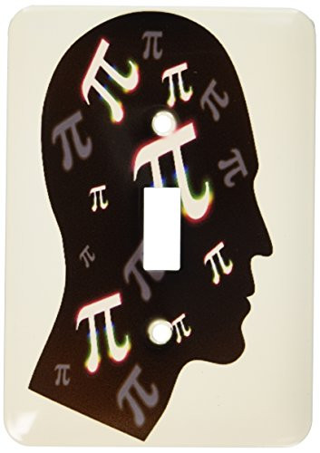 3dRose Lsp 24326 1 Think About Pi Pi In Your Mind On White Background Single Toggle Switch