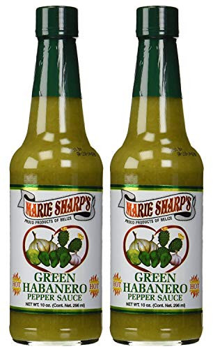 Marie Sharp s Green Habanero Pepper Sauce 10 Ounce   Pack 2