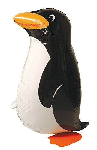 Anagram International 53669 Penguin Airwalker Foil Balloon, Black/White