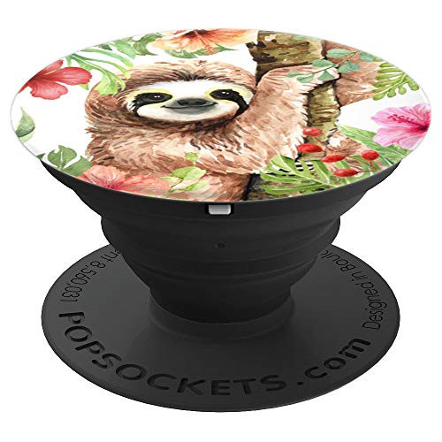 Tropical Animal Pop Gift Cute Socket Sloth For Girls PopSockets Grip and Stand for Phones and Tablets