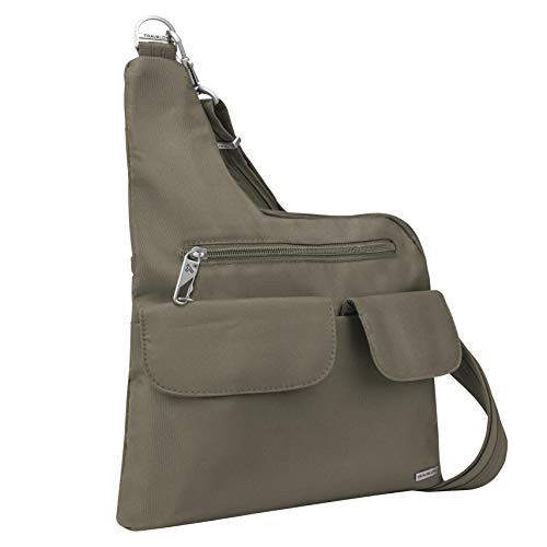 Travelon  Anti Theft Classic Crossbody Bag   Nutmeg   Polyester