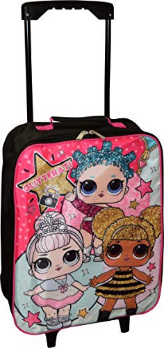 LOL Surprise  Girl s 15  Collapsible Wheeled Pilot Case   Rolling Luggage