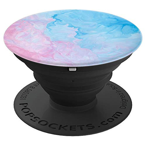 Pastel Colors Aesthetic Watercolor Pink   Mint Blue Pastel PopSockets Grip and Stand for Phones and Tablets