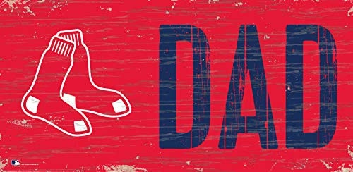 Fan Creations Red Sox 12 x 6 Dad Wood Sign Fan Creations Red Sox 12 x 6 Dad Wood Sign
