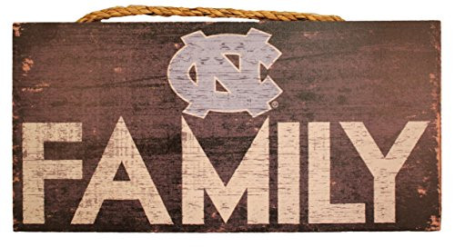 Fan Creations NCAA North Carolina Tar Heels 12  x 6  Family Wood Sign