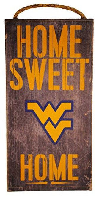 Fan Creations NCAA West Virginia Mountaineers 6 x 12 Home Sweet Home Wood Sign Fan Creations NCAA West Virginia Mountaineers 6 x 12 Home Sweet Home Wood Sign