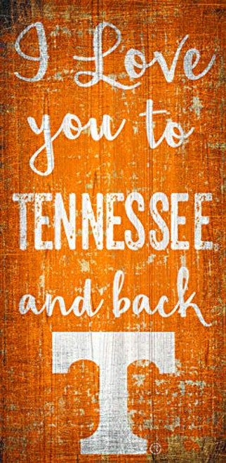 Fan Creations NCAA Tennessee Volunteers 6 x 12 I Love You to Wood Sign Fan Creations NCAA Tennessee Volunteers 6 x 12 I Love You to Wood Sign