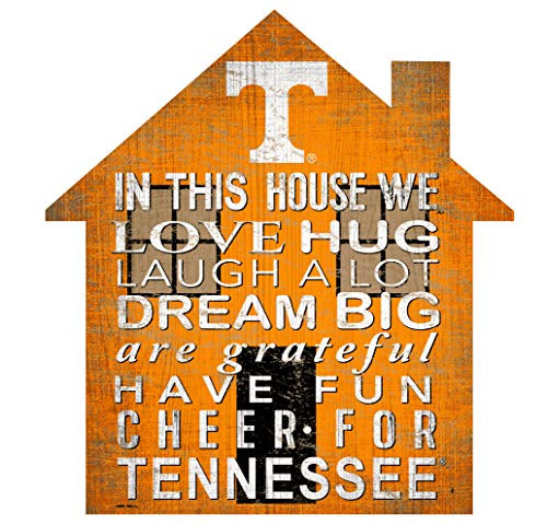 Fan Creations NCAA Tennessee Volunteers 12 House Shaped Wood Sign Fan Creations NCAA Tennessee Volunteers 12 House Shaped Wood Sign