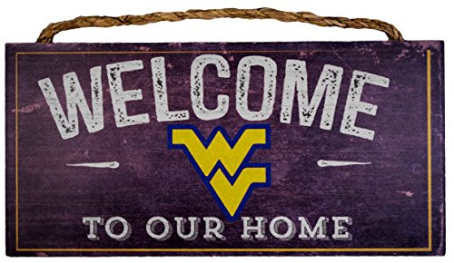 Fan Creations NCAA West Virginia Mountaineers 12 x 6 Distressed Welcome to Our Home Wood Sign Fan Creations NCAA West Virginia Mountaineers 12 x 6 Distressed Welcome to Our Home Wood Sign