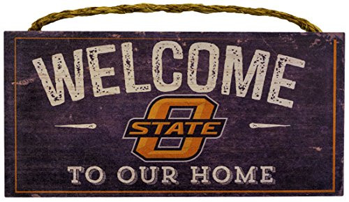 Fan Creations NCAA Oklahoma State Cowboys 12 x 6 Distressed Welcome to Our Home Wood Sign Fan Creations NCAA Oklahoma State Cowboys 12 x 6 Distressed Welcome to Our Home Wood Sign