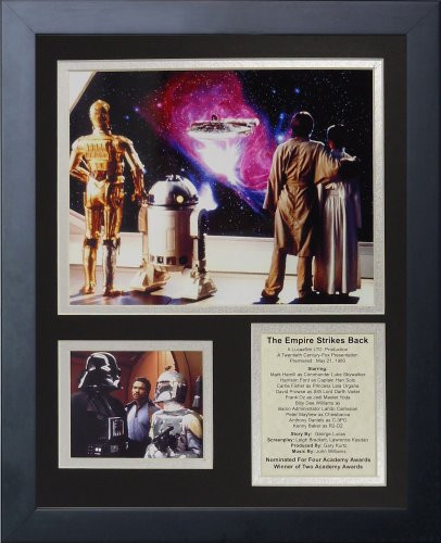 Legends Never Die Star Wars  The Empire Strikes Back Action Framed Photo Collage 11 by 14 Inch