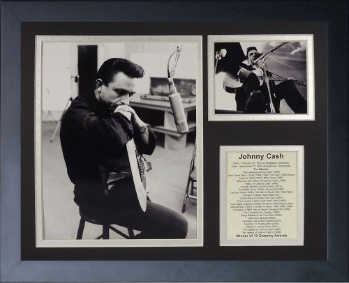 Johnny Cash 11 x 14 Framed Photo Collage by Legends Never Die Inc III Johnny Cash 11 x 14 Framed Photo Collage by Legends Never Die Inc III