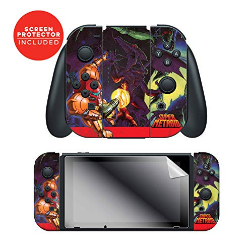 Controller Gear Joy-Con Skin & Screen Protector Set - Super Metroid - Nintendo Switch