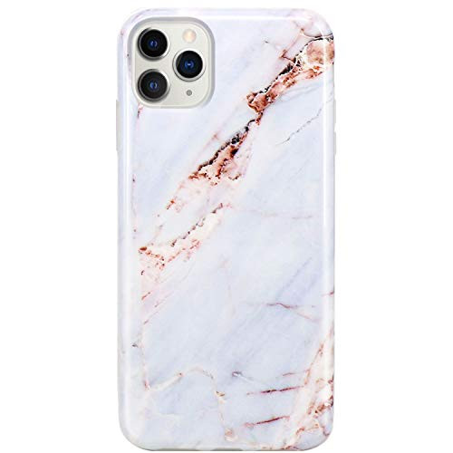JIAXIUFEN iPhone 11 Pro Case Marble Clear Slim Shockproof Flexible Bumper TPU Soft Case Rubber Silicone Cover Phone Case for iPhone 11 Pro 2019 58 inch   Brown